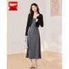 IEFIEF Autumn Long Dress with Outerwear