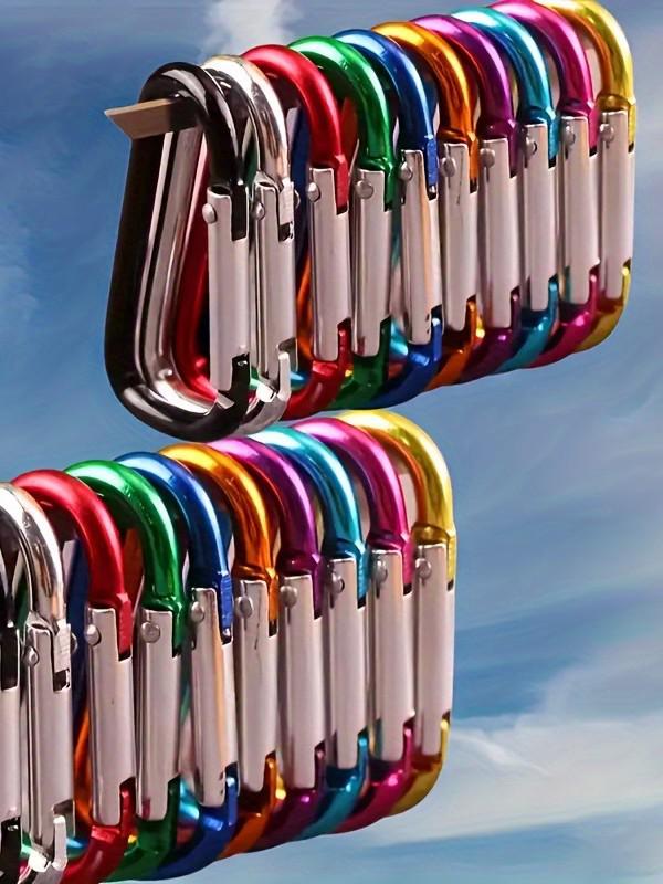 Алюминиевый карабин-брелок D-образной формы: Легкая пряжка для сумки и крючок для чайника