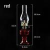 L555 Vintage Kerosene Lamp, Four-Claw Holder with Glass Lantern - Retro Oil Lamp for Nostalgic Decor and Ambiance