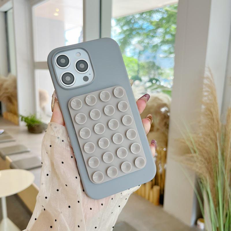 Multifunctional Silicone Suction Cup Phone Stand & Back Sticker