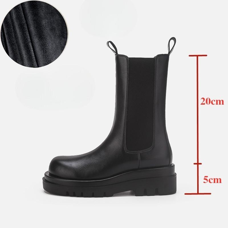 

Женская обувь, Ботинки на платформе, Женские ботинки до середины икры на толстой подошве, Ботинки-трубы 40 чёрный