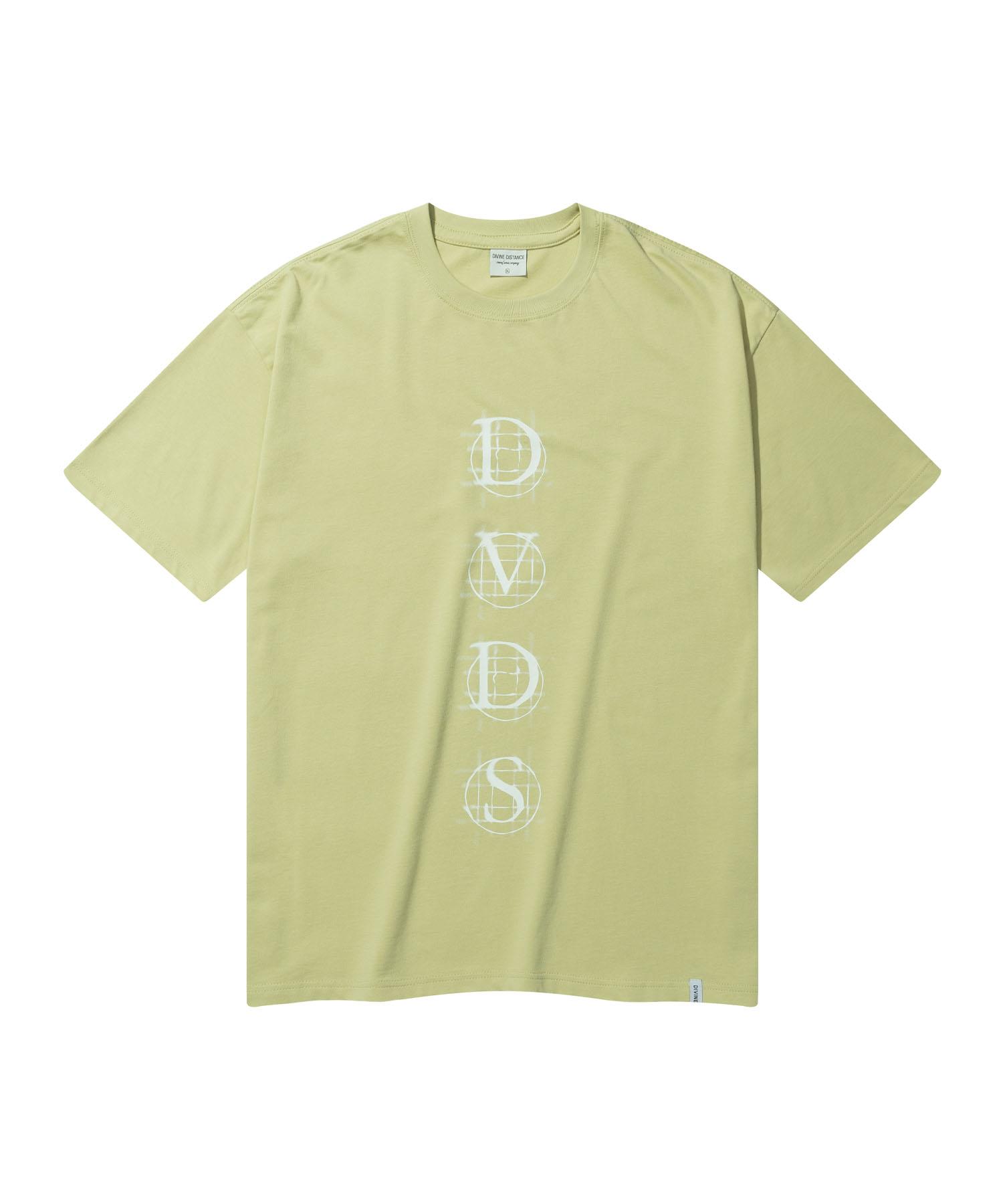 Divine Distance Swirling Blur Logo T-Shirt [Light Green] L