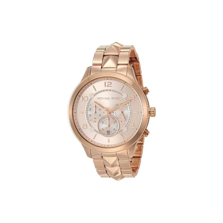 MICHAEL KORS Wrist Watch Quartz Movement Stainless Steel Strap 44mm Rose Gold Watch Dial Women s Watch MK6713 Rose Gold Watch Dial