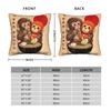 Kawaii Ramen Monkey Punch Vintage Pillow Cover Comfy Cushion Cover Novelty Pillow Case For Sofa Couch Bed Living Room