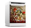 36 Style Dishwasher Decoration Sticker DIY Kitchen Wallpaper Peel and Stick Vinyl Wall Decal LandscapeFlower Mural For Home Decor