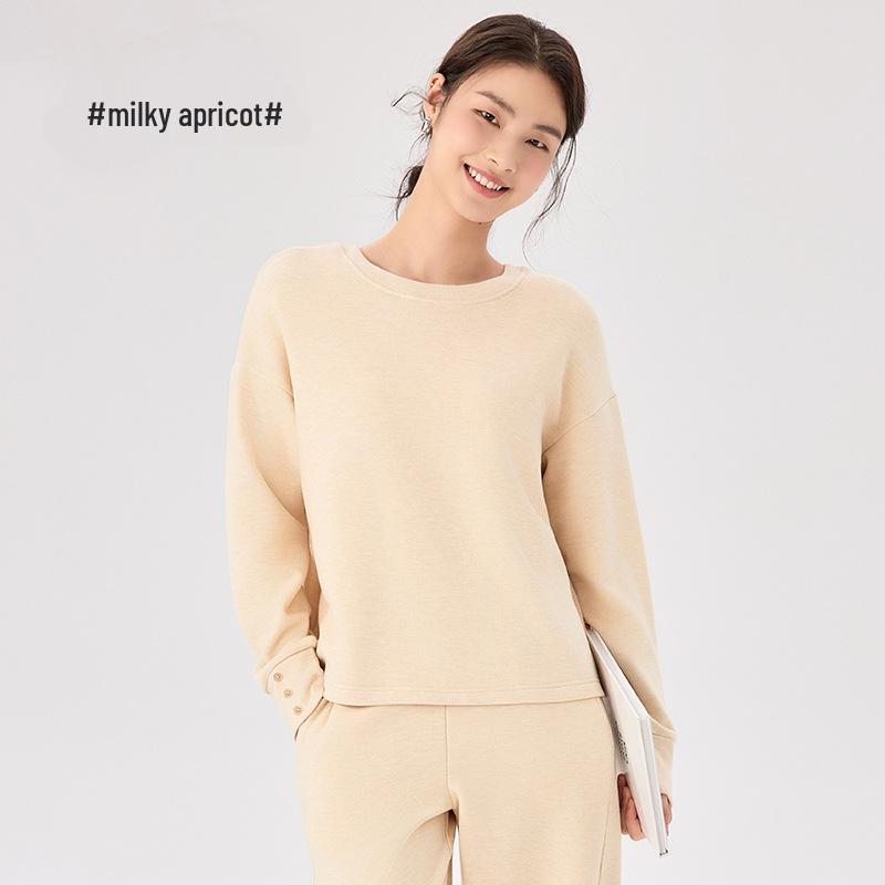 Damen Schneeflocken-Fleece Slim Fit Strickoberteil: Hautfreundlich, Warm, Kordelzug Langarm, Wendbar.