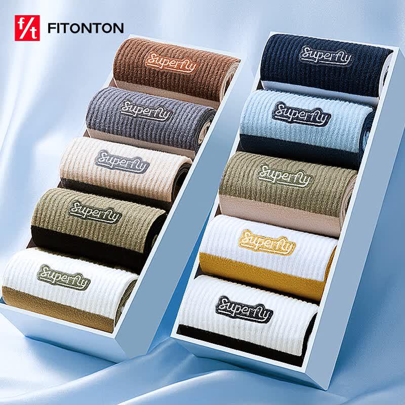 FitonTon Men s 7A Antibacterial Deodorant Ankle Socks (10-Pack) One Size Fits All