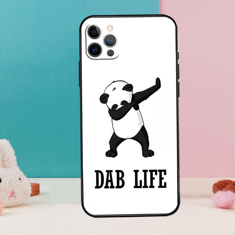 

Panda Dab Life Dance Move Phone Case For iPhone 17 Air 16 15 13 12 11 14 Pro Max 12 13 mini 15 16 Plus 16e Cover Coque iPhone 16Pro MAX