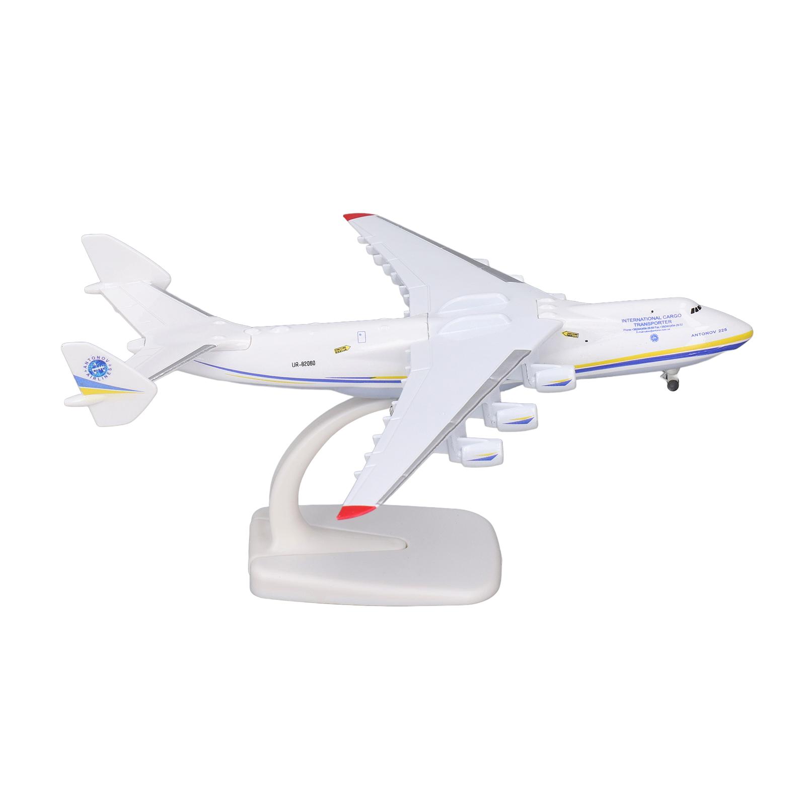 Airplane Model Alloy Removable Complete Engraved Lines Simulated Home Decoration Aircraft Model For Collections белый