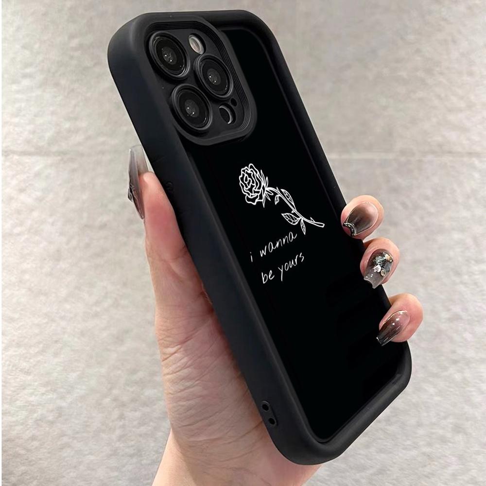 Ae79 Femme Framed Black Art Protective Phone Cases for Xiaomi Poco X5 M6 Redmi Note 13 12 11 Pro 13C 12C A3 9 10 12S Angel Eyes TPU Back Cover