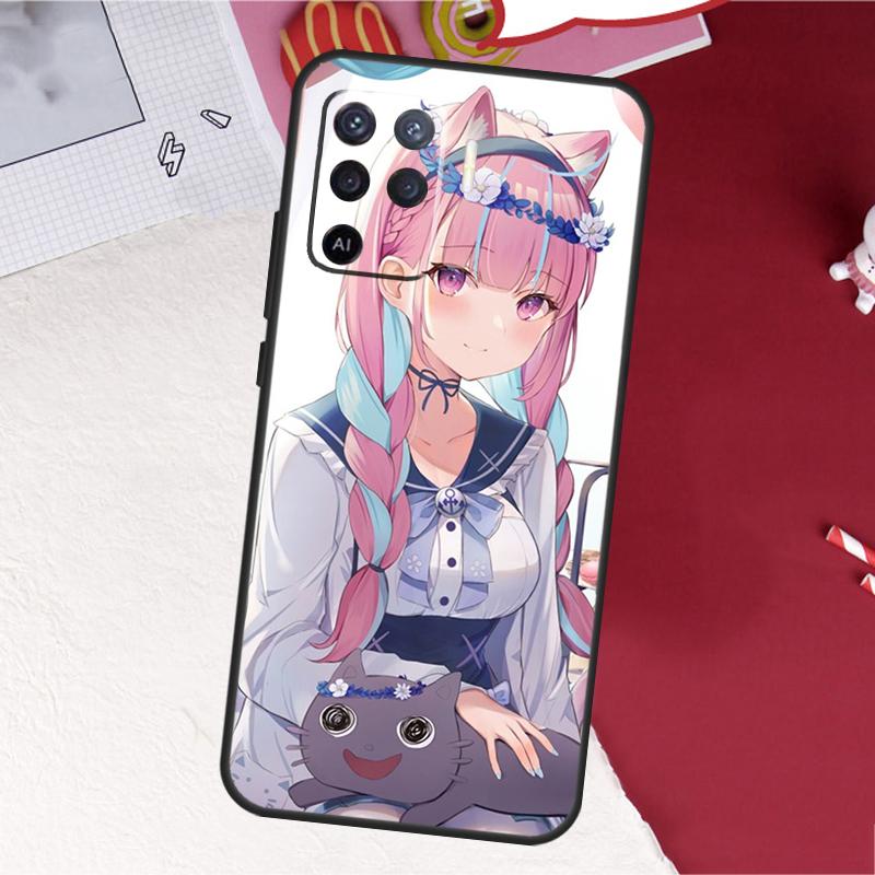 Minato Aqua Hololive Case For Oppo A16 A96 A76 A17 A18 A60 A80 A40 A38 A58 A78 A98 A94 A74 A54 A15 A57 A77 A5 Pro