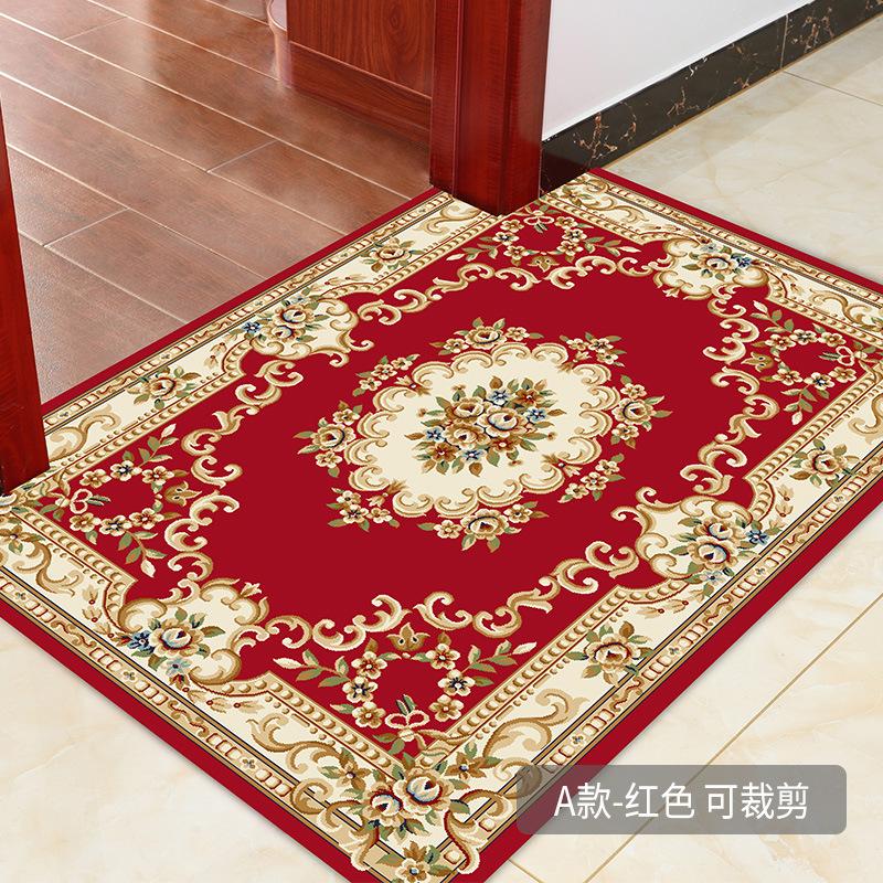 European Living Room Carpet Coffee Table Mat Entrance Door Door Mat Bedroom Foyer Floor Mat Bed Front Mat Non-Slip Mat Can Be Cut