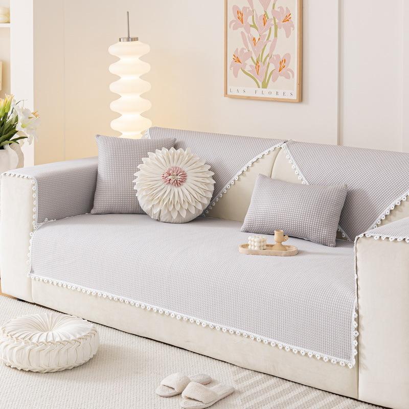 Ice Silk Sofa Cushion Summer Non-slip Cover Summer Cover Cloth Simple Towel Cool Bean Technology Cool Mat Seat Cushion