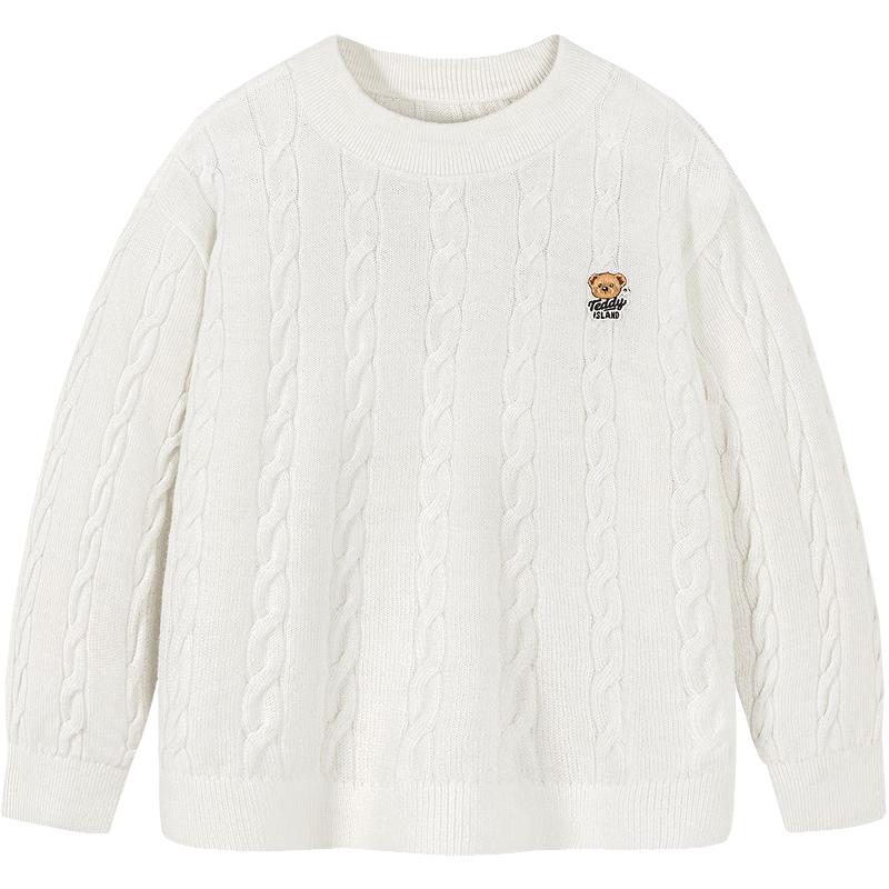 Minibala Teddybär Kinder waschbarer Wollpullover