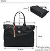 Orobianco Tote Rimonta Nylon and Genuine Made In Nylon and Large A4 ALCADIA Bag, Leather, Unisex, Italy, Crocodile-Look Leather, Unisex,