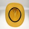 Women Men Western Cowboy Hat, Wide Curved Brim Felt Cowgirl Hat, Vintage Jazz Riding Hat, Removable Hat Belt, Head Circumference 56‑58cm