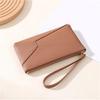 Stitching Pu Women's Mobile Phone Bag Large Capacity Fashion Retro Dinner Clutch