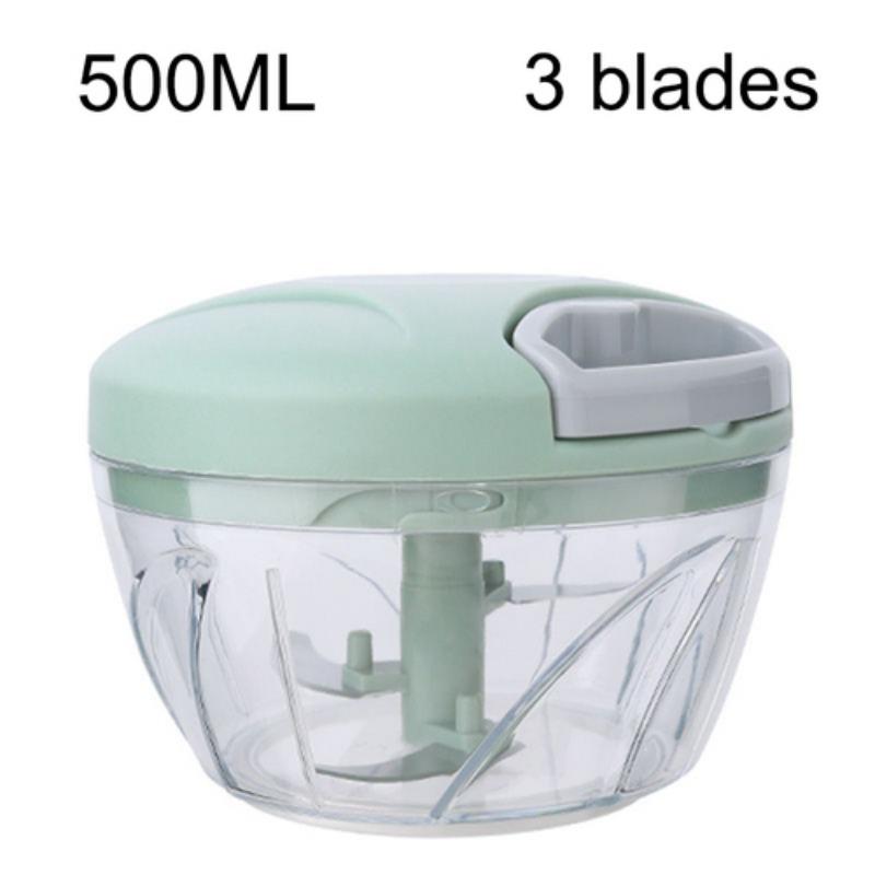 

900ML Garlic Chopper Hand Pull Press Crusher Vegetable Grinder Chili Onion Cutter Kitchen Tool