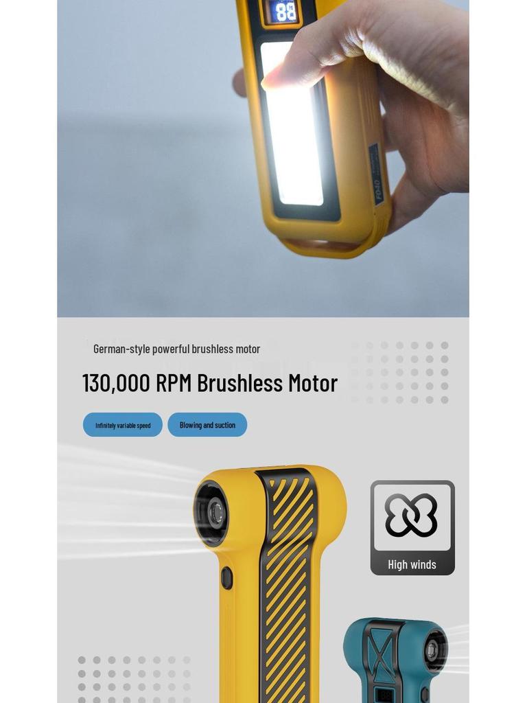 Compact Magnetic Floodlight & Multi-Function Variable Speed Turbine Fan