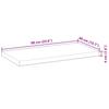 Floating Shelf 60x40x4 cm Solid Acacia Wood Untreated
