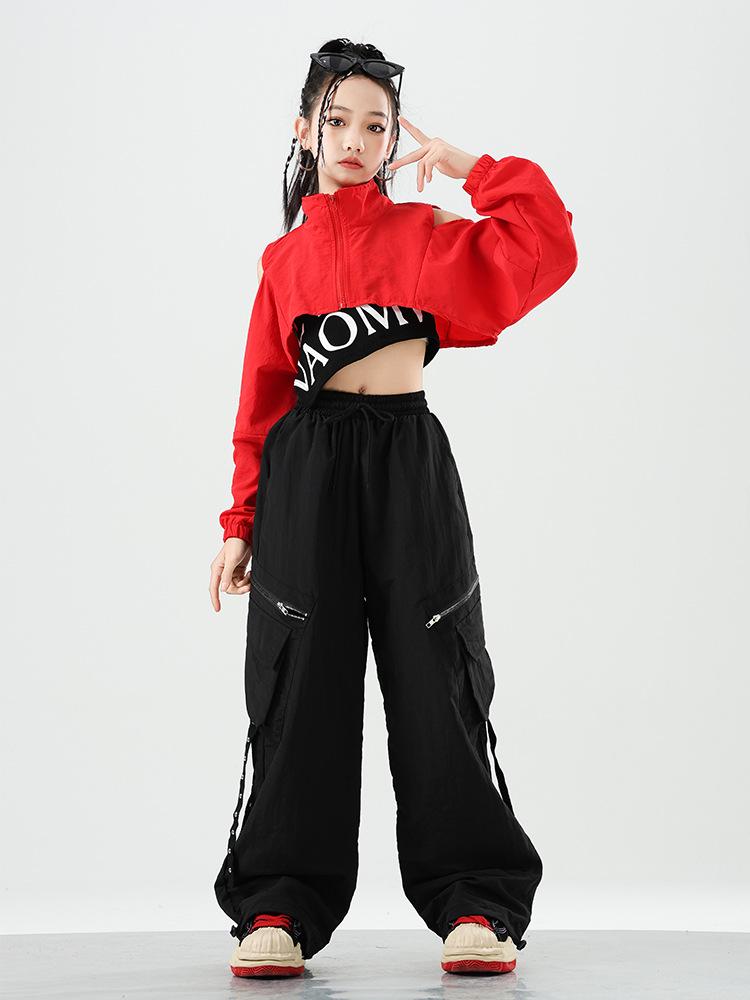 Girls' Trendy Jazz Dance Outfit - Stylish Fashion Show & Street Style Costume