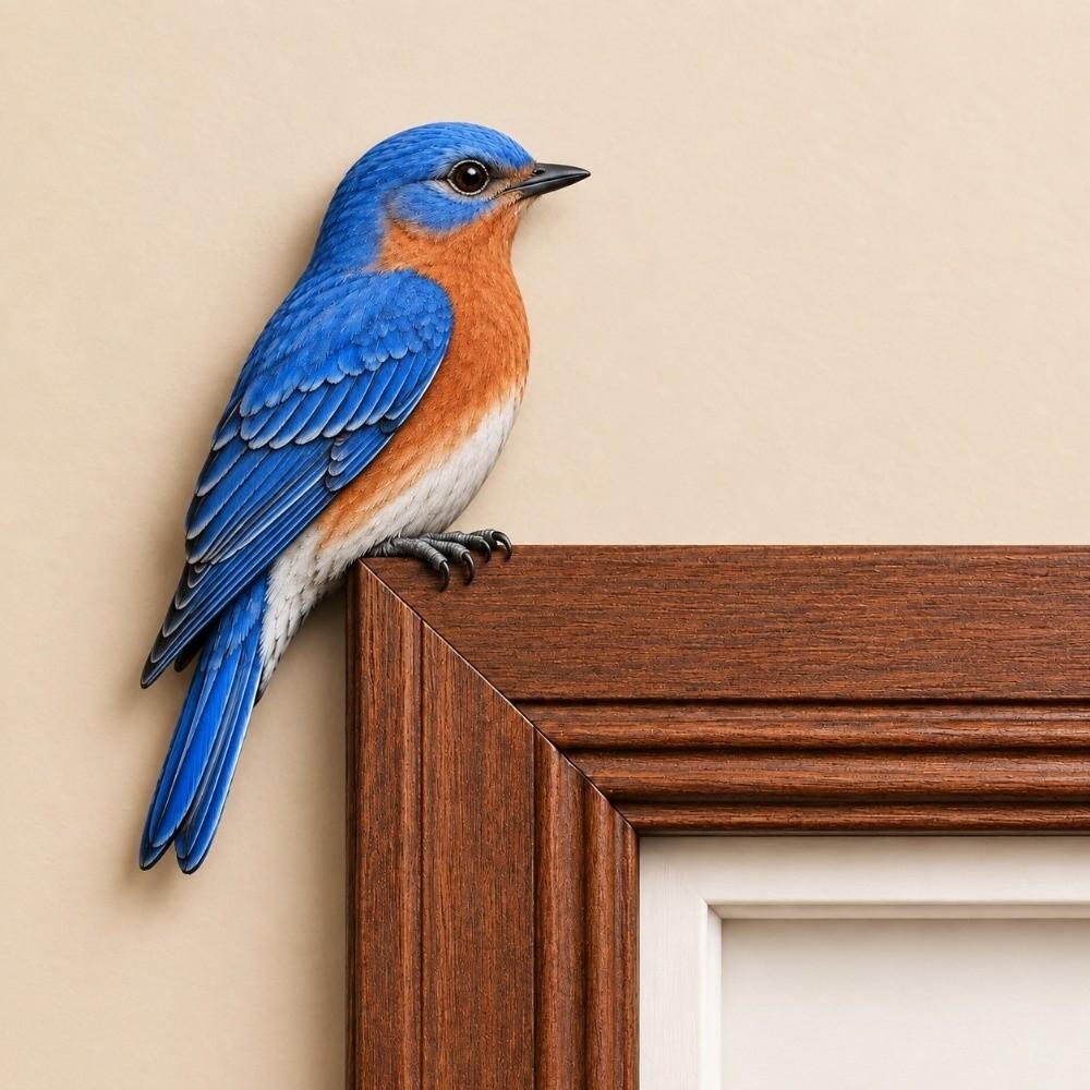 Wooden Door Topper Decor Corner Fit Animal Door Decor Rustic Door Hanging Ornaments  Bird Lovers