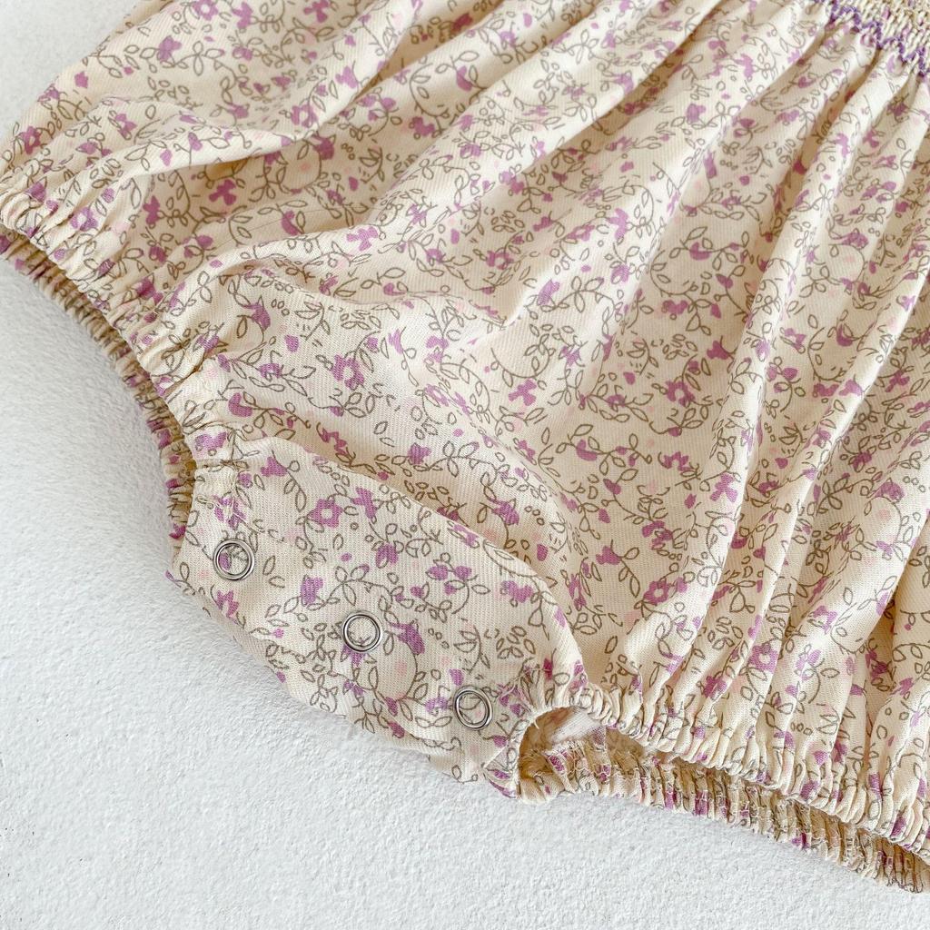 New Summer Korean Style Floral Baby Romper - Lace Princess Dress for Girls