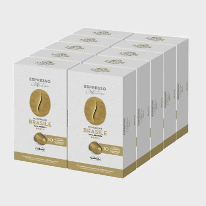 [Nespresso compatible by Capitali] Aluminum capsule coffee 10 packs (100 capsules)
