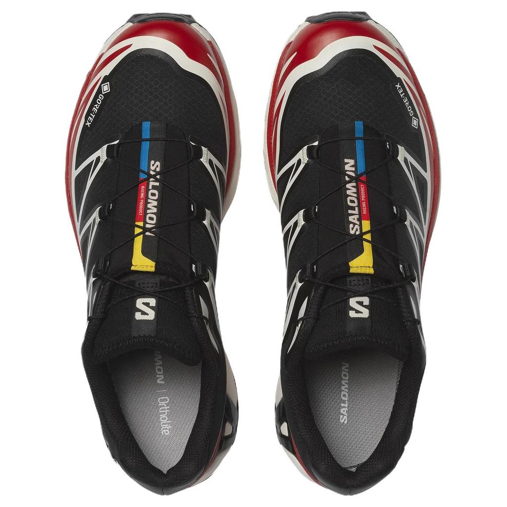 SALOMON Xt-6 Gtx Comfortable Durable Low-Top Running Shoes Unisex Running Shoes Black Red 479749