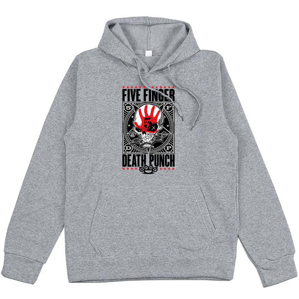 Heavy Metal Band 5FDP Hoodies Five Finger Death Punch Streetwear Unisex Winter Warm Sweatshirts Sudaderas Hombre Men Top