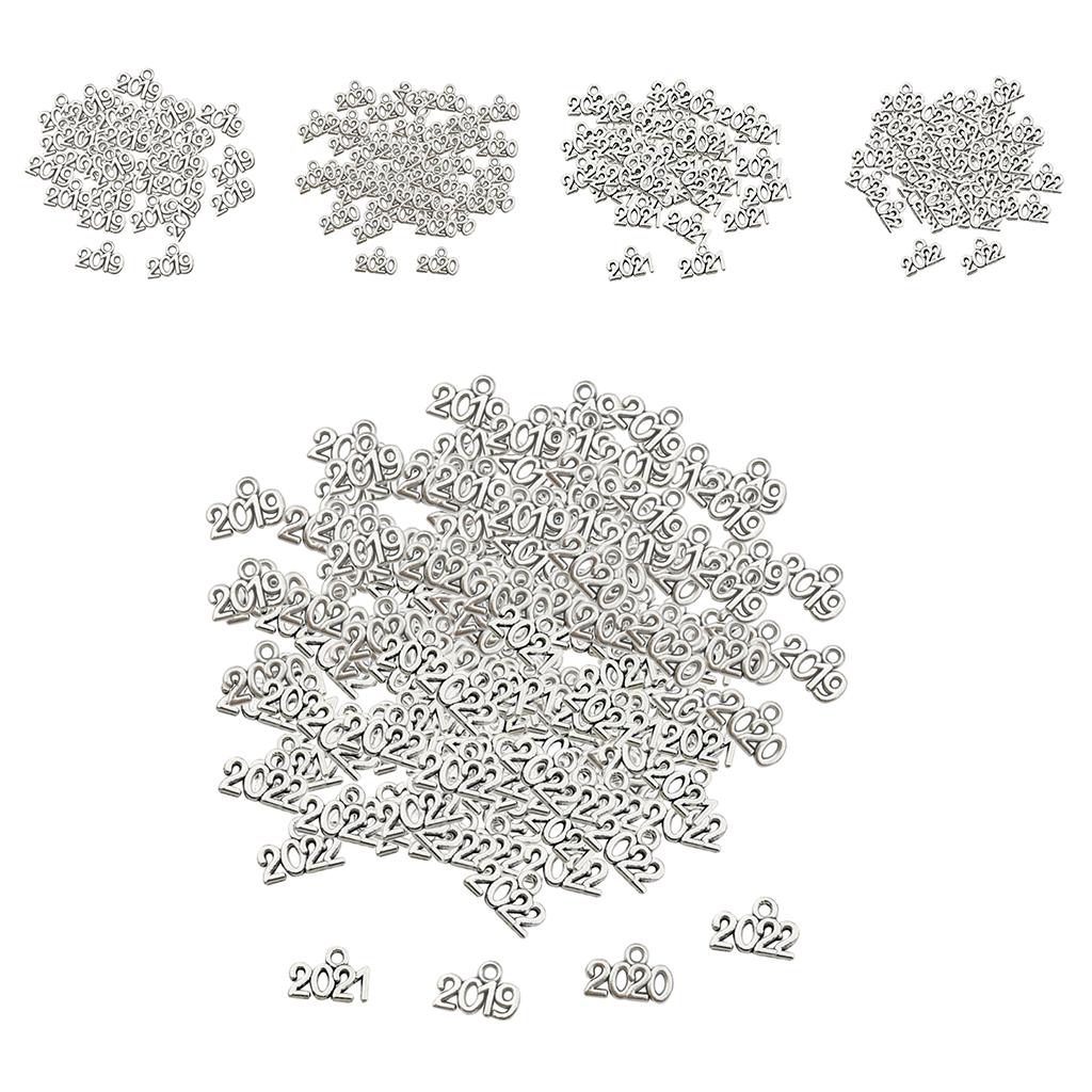 100pcs Number Charms Pendants Jewelry Findings DIY Crafts