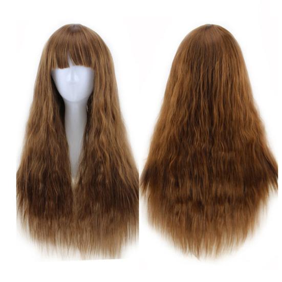 65cm Women Long Curly Wavy Hair Costume Party Full Wig Anime Cosplay