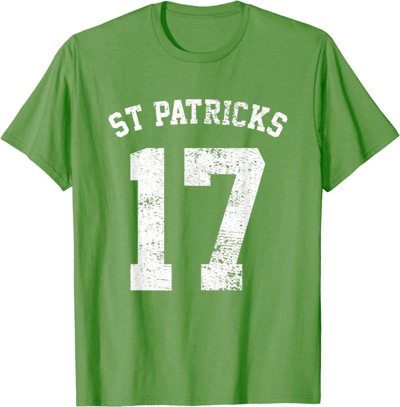 St Patricks 17 March St Paddys Day Team Retro Distressed College Varsity T-Shirt 4XL