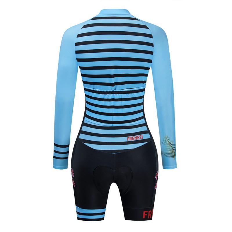 FRENESI Cycling Skin Suit Men Women Compression Performance Gear Summer Short Sleeve Long Triathlon Bike Wear