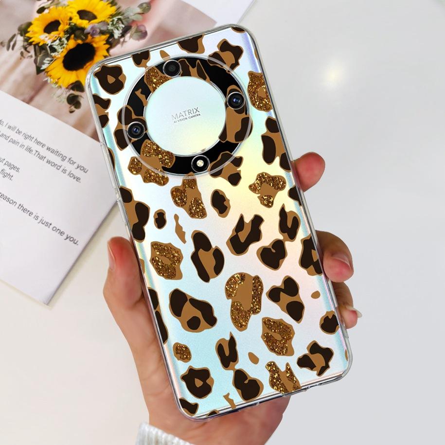 For Honor X9b 5G Case 2023 Fashion Flower Clear Silicone Soft Back Cover For Honor X9a RMO-NX1 Funda HonorX9 X 9 X 9B X 9A Coque