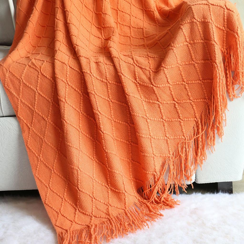 Luxury-lite Minimalist Natural Yoga Blanket Sofa Cushion Throw Blanket Air Conditioning Blanket Bed Cover