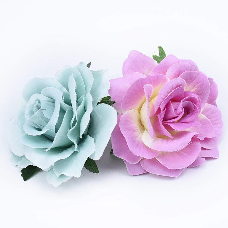 10 cm Hohe Qualität Seidenrosen Blumenwand Hochzeit Heimdeko Weihnachten DIY Brosche Brautaccessoires Ausverkauf Künstliche Blumen