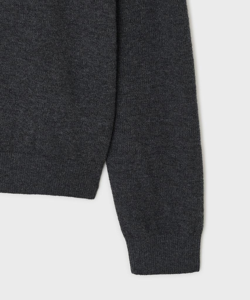 Bellie City Pullover Sweater - Charcoal Gray