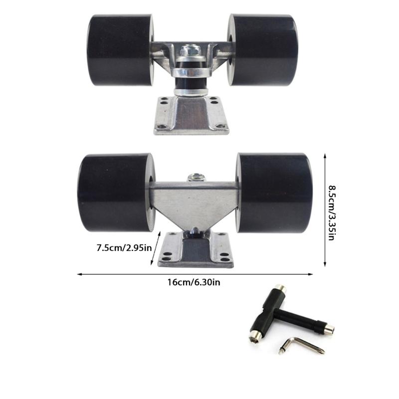 Skateboards Truck and PU Wheel Skateboards Wheel Bracket Professional Bridge Skate Board Bracket Wheel Sturdys Base