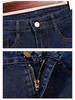 Women's High Waist Black Denim Shorts - 2025 Korean Style, Elastic, Slimming, Rolled Hem, Trendy Summer Hot Pants