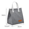 Sac à lunch isolé en tissu cationique grande capacité en aluminium étanche pour organisateur de glacière à déjeuner
