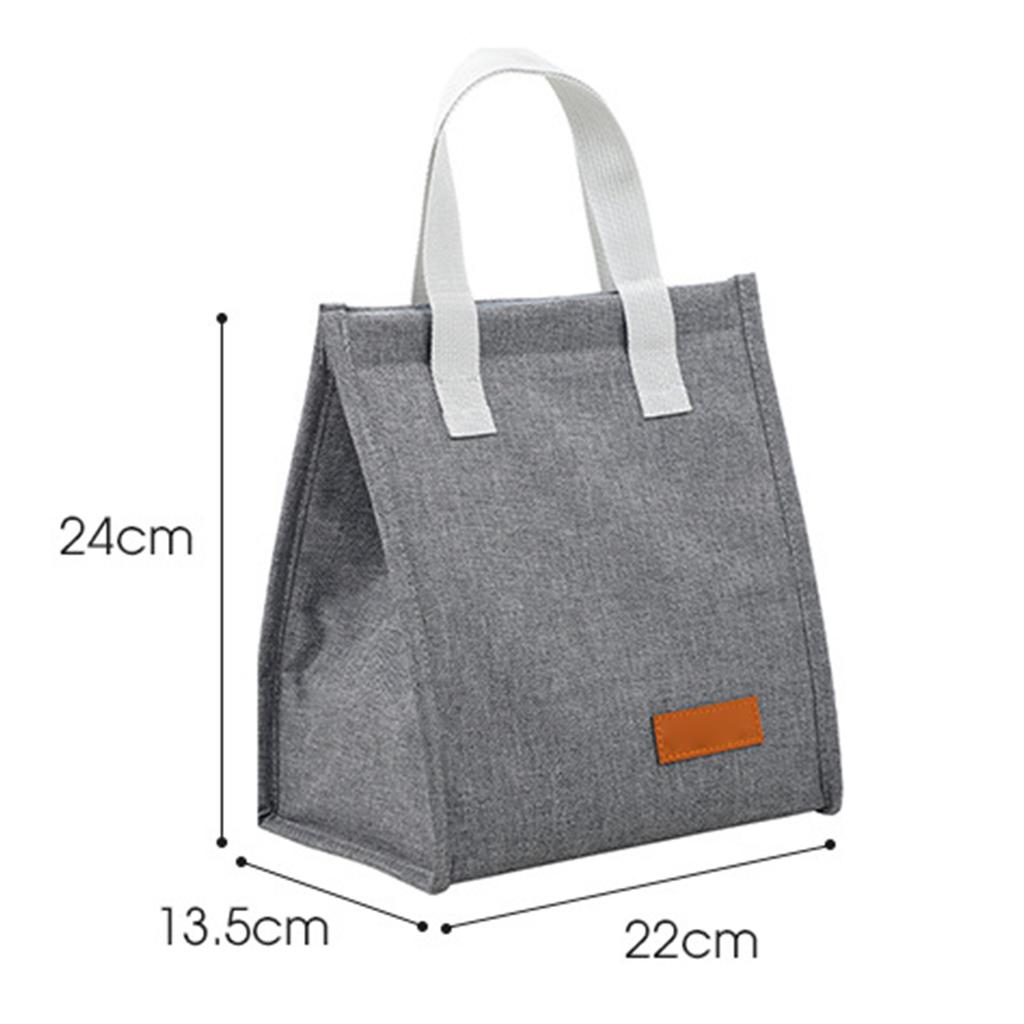 Sac à lunch isolé en tissu cationique grande capacité en aluminium étanche pour organisateur de glacière à déjeuner