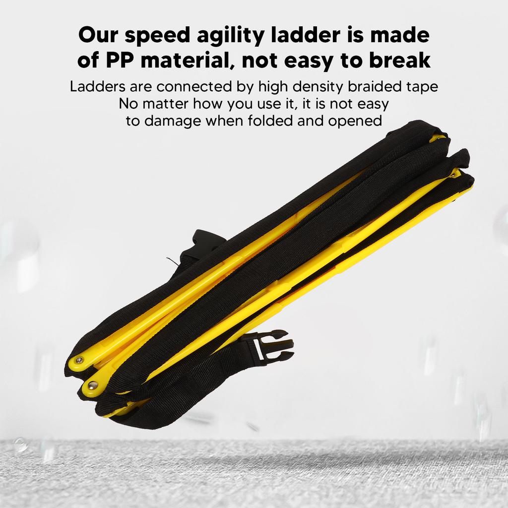 Speed Agility Training Ladder 2.6m Fixed Agility Ladder Speed Training Equipment for Football Basketball