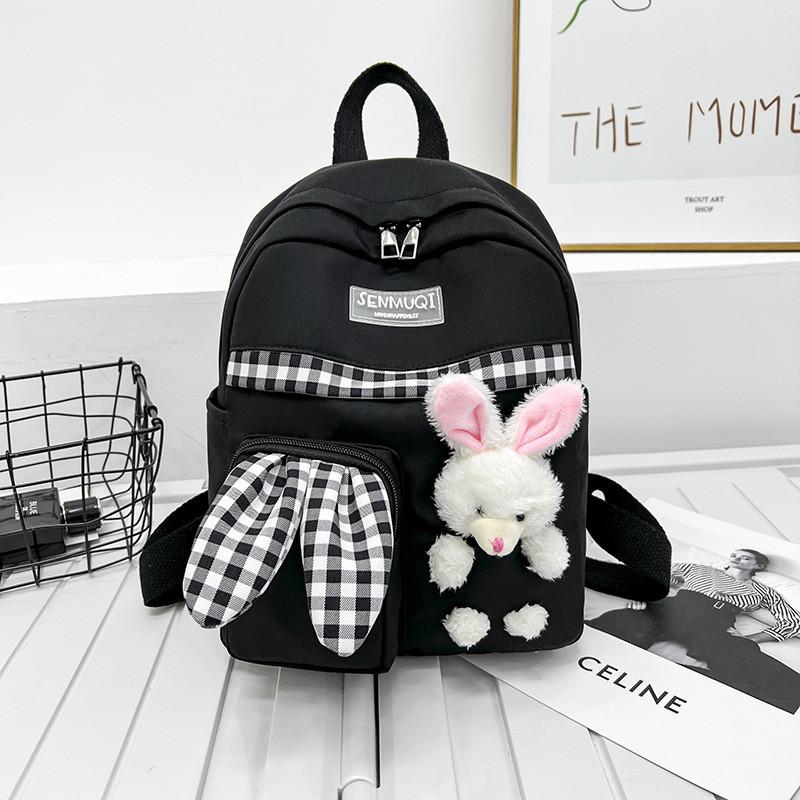 Cute Cartoon Rabbit Large Capacity Children's Backpack For Kindergarten And Outdoor Adventures