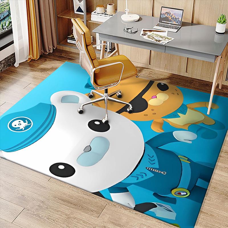 The Octonauts6 Printed Absorbent Washable Carpet, Non-Slip Bathroom Mats, Kitchen Rugs, Yoga Mat,Living Room Entrance, Camping Picnic Rugs
