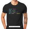 Sistema Operacional Linux Pinguim Tux Camiseta Para Homens Programadores SQL Camiseta 100% Algodão Personalizar Presente Roupas Vestuário ao Ar Livre