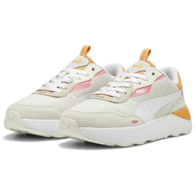 Puma Runtamed Platform Comfortable Versatile Non-Slip Low-Top Running Shoes Women Sneaker Off-White 392324-08