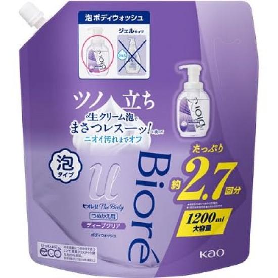 [Kao] Biore u The Body Foam Type Deep Clear Refill 1200ml