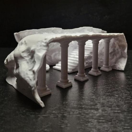 Roman Column Aquarium Tunnel Under Gravel Cave Tunnel Fish Tank Decoration Fish And Shrimp Hideout for Betta Cichlid Kuhli Loach