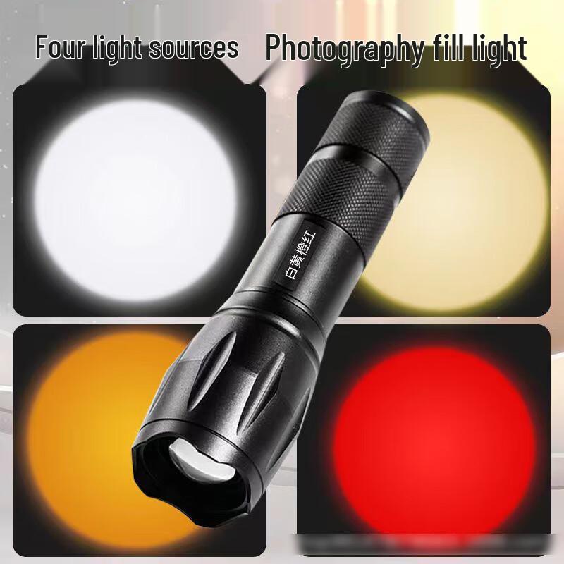 Linterna de Luz de Relleno LED Recargable de 4 Colores para Fotografía